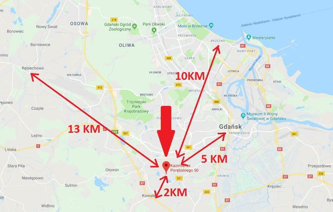 Apartament Familijny Gdansk 3 Rooms 64M2 Exterior foto